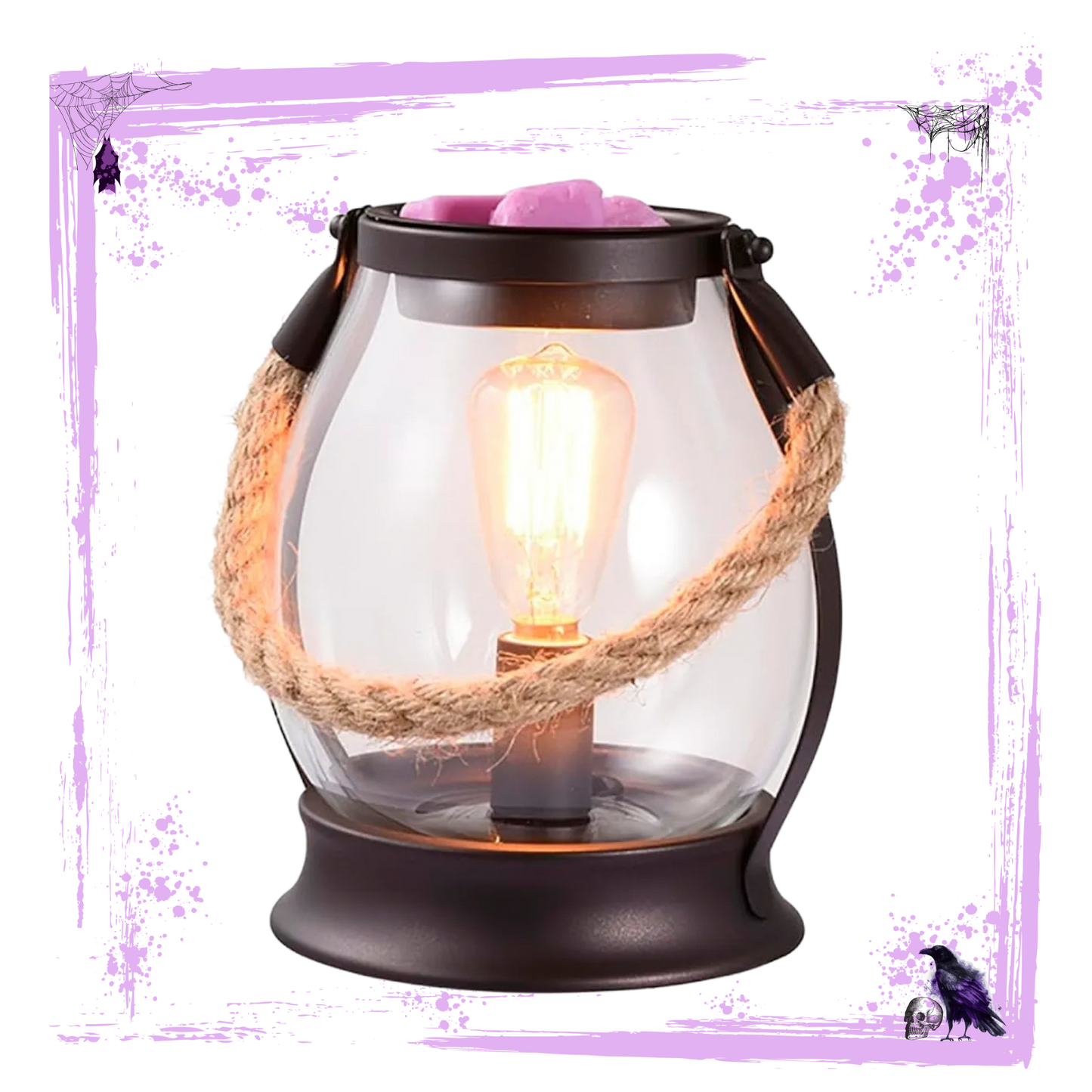 Up & Away Lantern Wax Warmer & Burnt Hellos scented Scoopable Wax