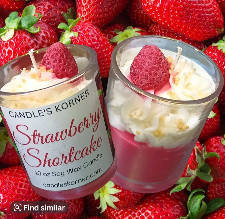 Strawberry Shortcake Candle