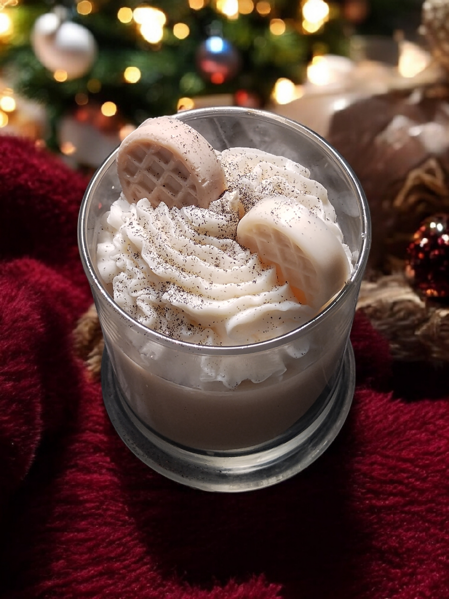 Christmas Snickerdoodle Waffles