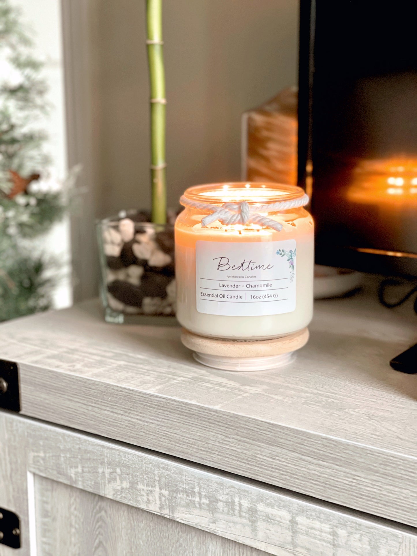 Bedtime Lavender & Chamomile Aromatherapy Candle