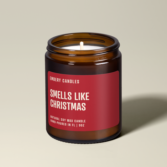 Smells Like Christmas Soy Wax Scented Candle