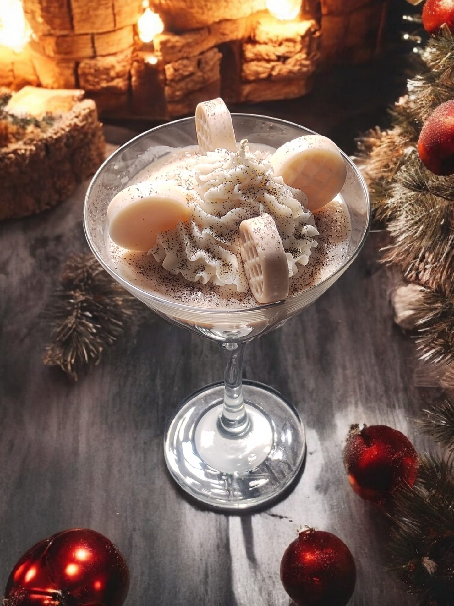 Christmas Snickerdoodle Waffles