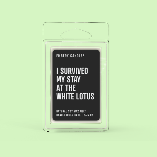 I Survived The White Lotus Soy Wax Scented Candle