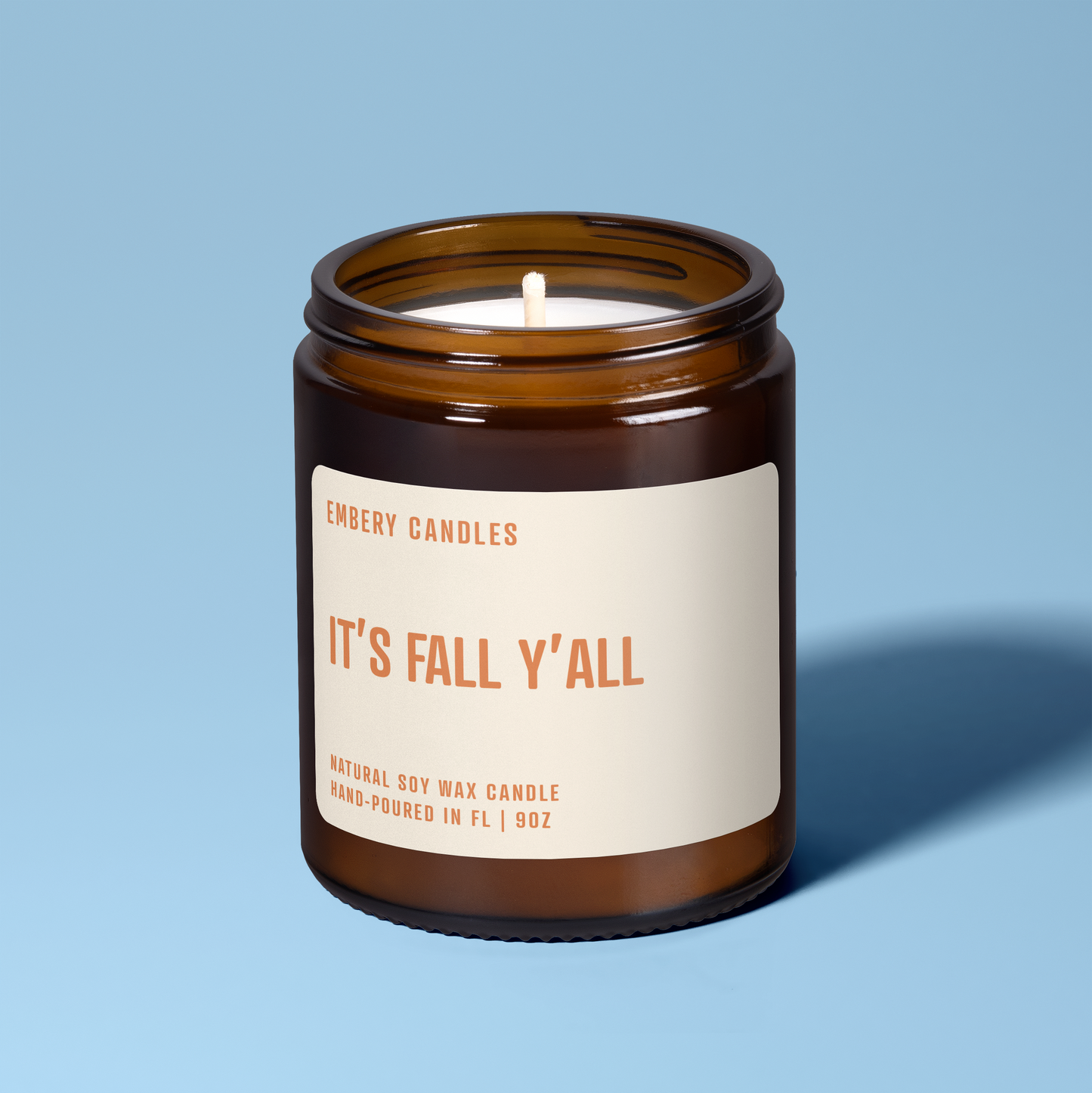 It's Fall Y'all Soy Wax Scented Candle