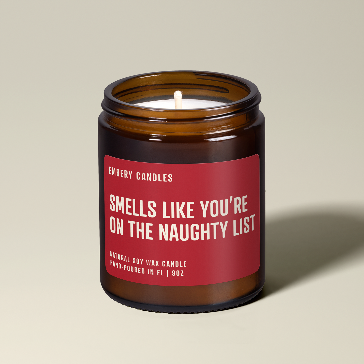 Smells Like You're on the Naughty List Soy Wax Scented Candle