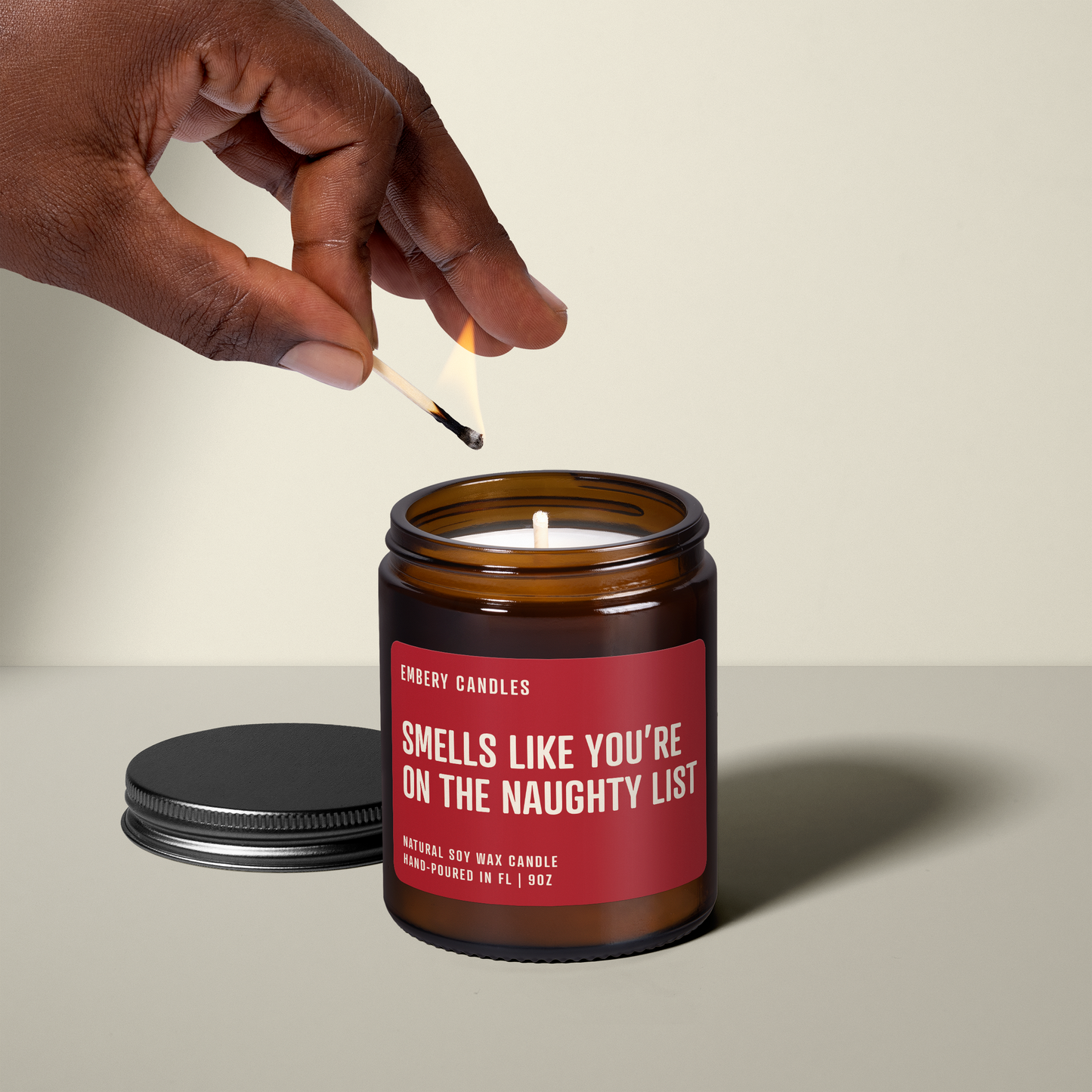 Smells Like You're on the Naughty List Soy Wax Scented Candle