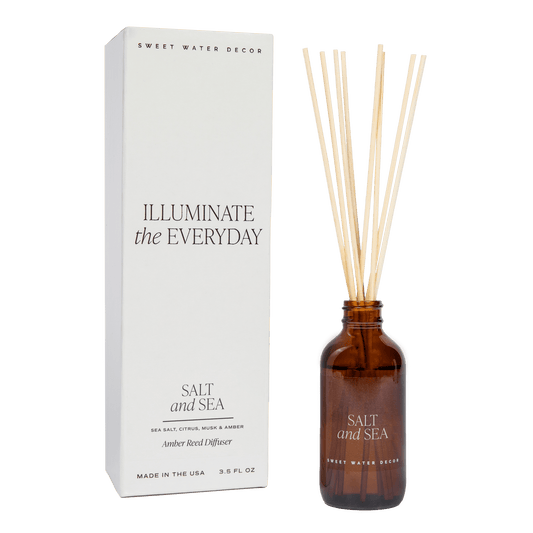 Salt and Sea Amber Reed Diffuser by Sweet Water Decor