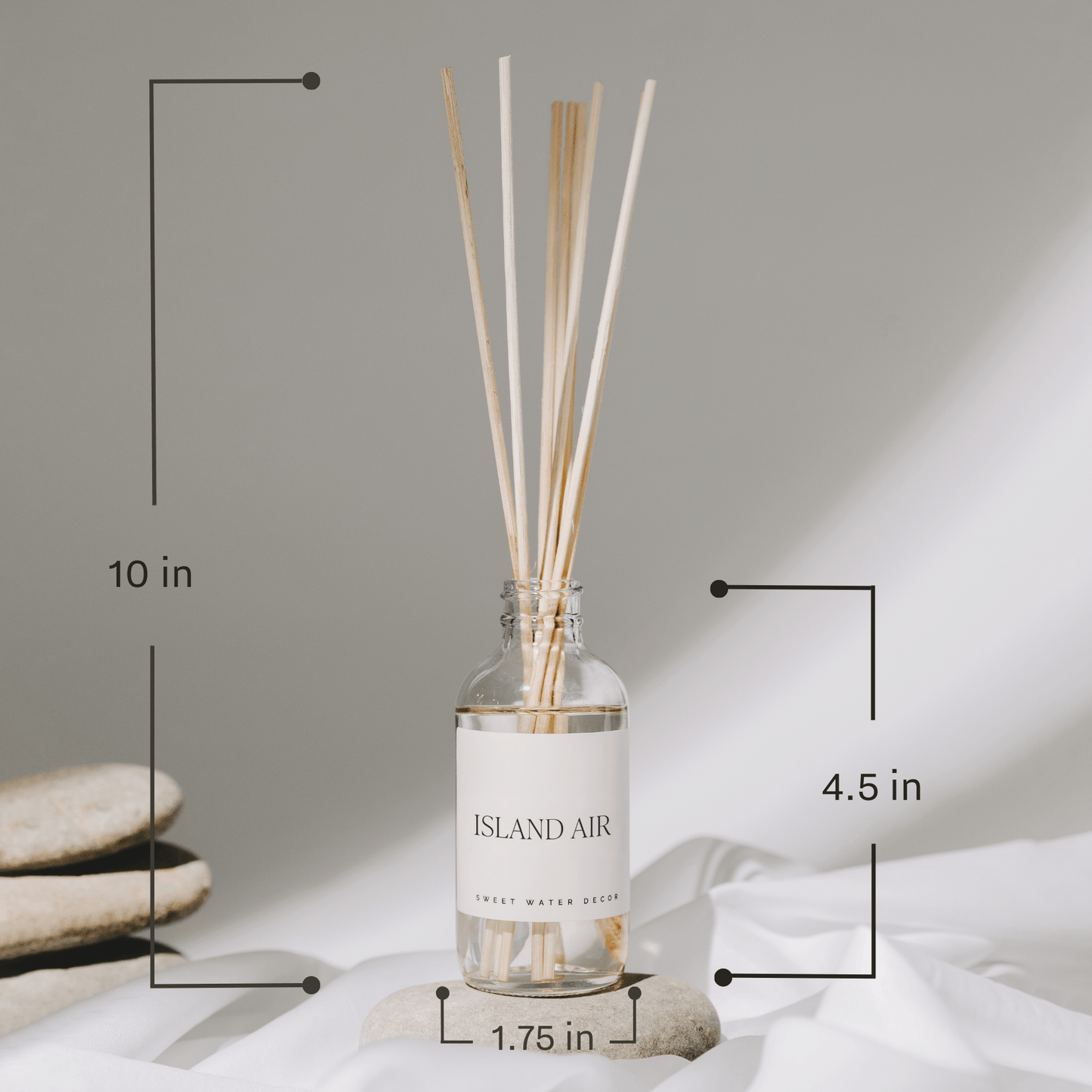 Salt and Sea Clear Reed Diffuser by Sweet Water Decor