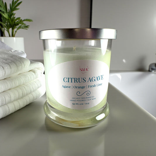 Citrus Agave Scented Candle