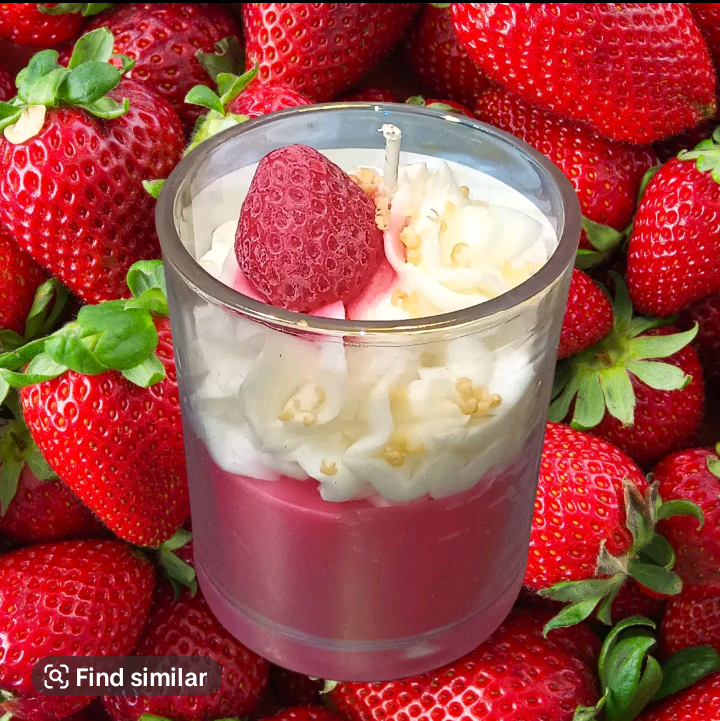 Strawberry Shortcake Candle