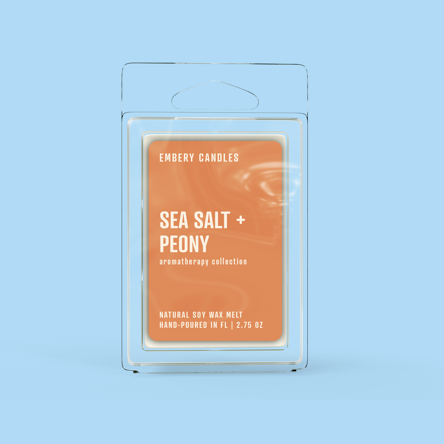 Sea Salt & Peony Soy Wax Scented Candle