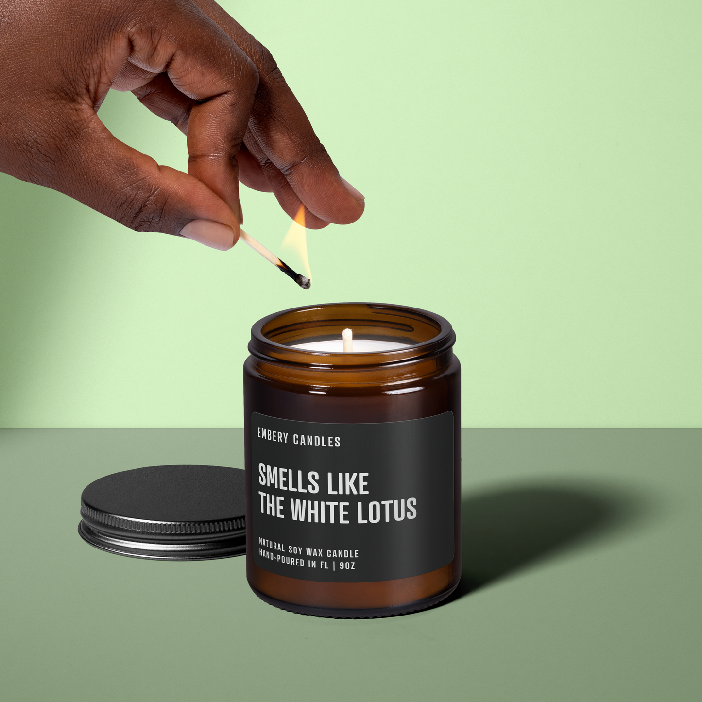 Smells Like The White Lotus Soy Wax Scented Candle