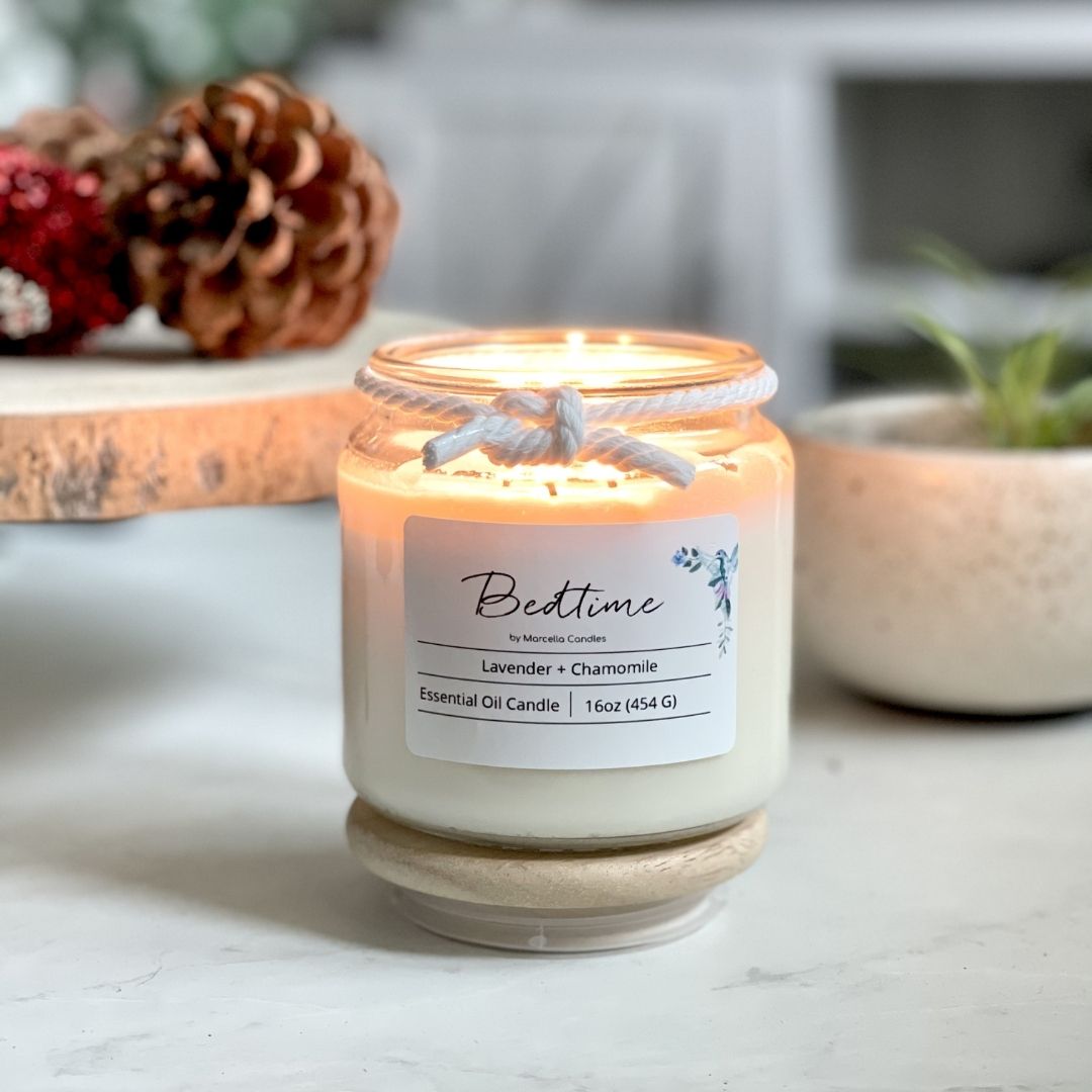 Bedtime Lavender & Chamomile Aromatherapy Candle