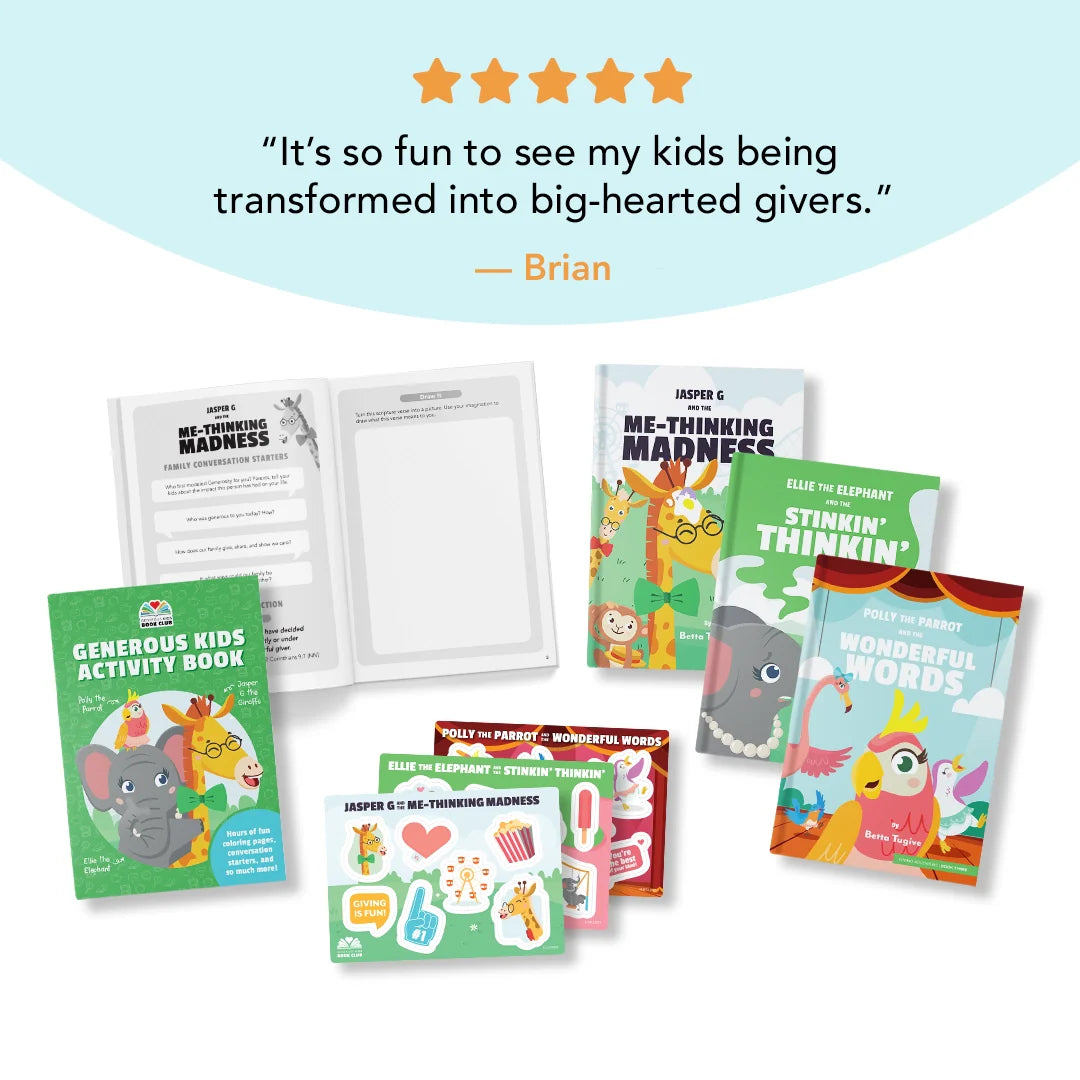 Generous Kids 3-Book Bundle With Activity Book