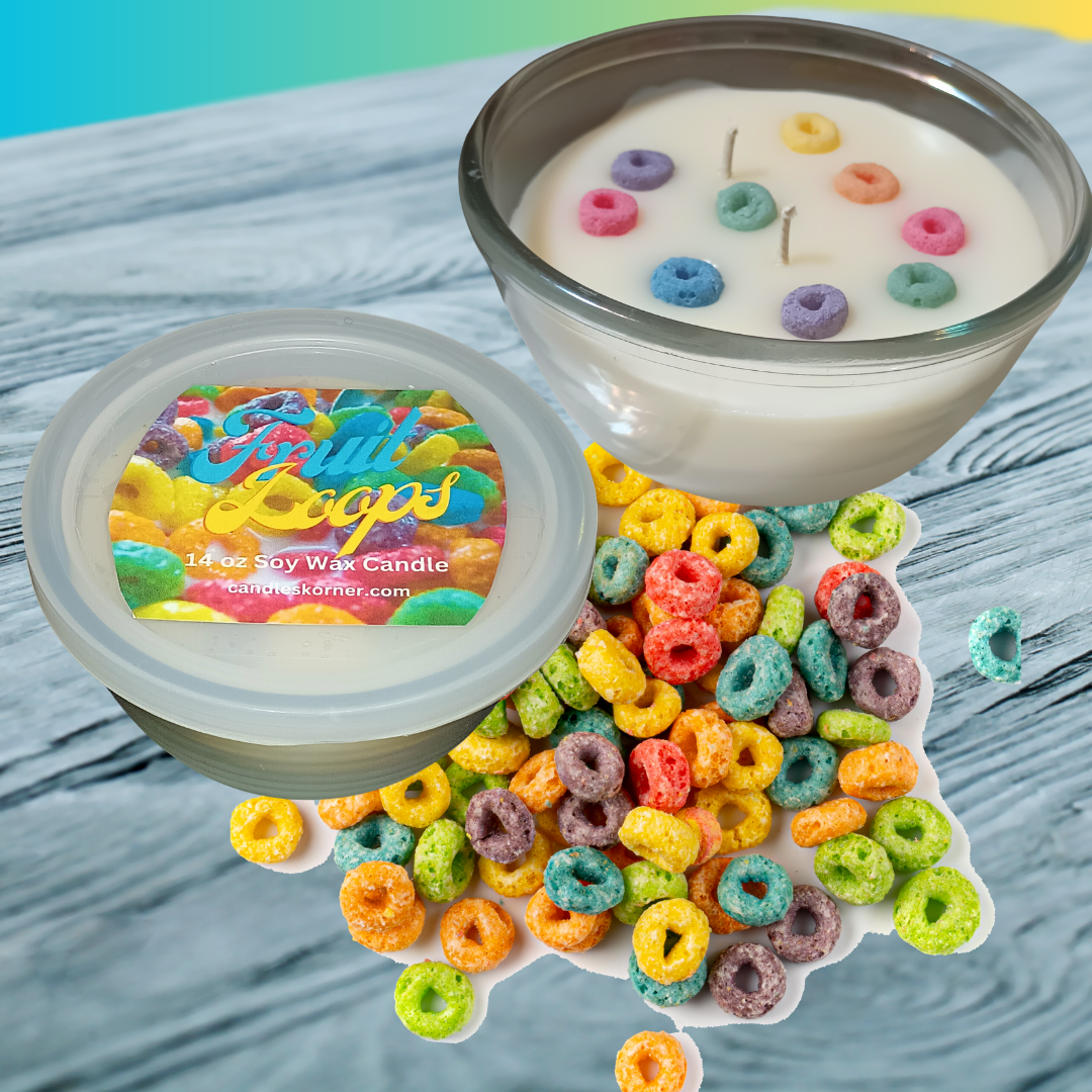 Cerealiously Fruit Loops Candle