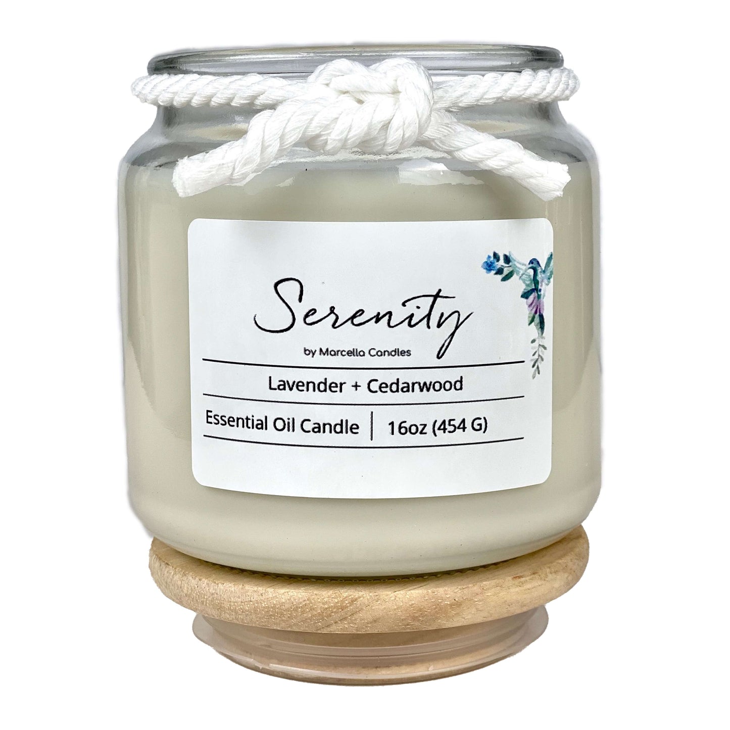 Serenity Lavender + Cedarwood Aromatherapy Candle
